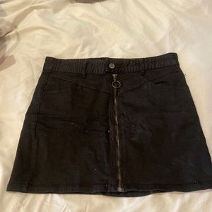 Forever 21 black jean skirt